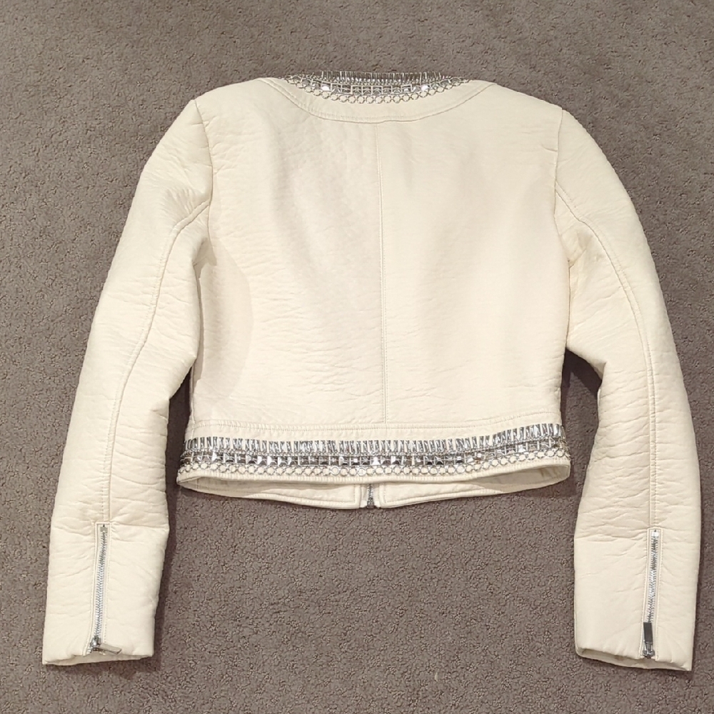 Bebe - Faux Leather Jacket with Silver Details - Picture 3 of 3